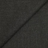Tissu tailleur en laine mélangée grattée gris anthracite