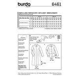 Patron Burda n°6461 : Manteau & Veste
