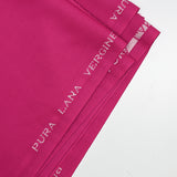 Gabardina de lana virgen rosa fucsia