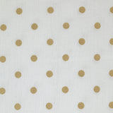 Fondo blanco de guisante con estampado de algodón
