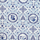 Sabot estampado de algodón y fondo blanco tulipan