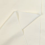 Jersey french terry organic white cotton broken