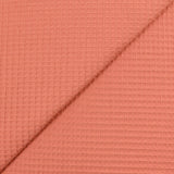 Coton 100% nid d'abeille marsala