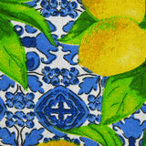 Limones impresos de Policotton y fondo blanco AzuleJos
