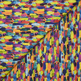 Coton imprimé taches multicolore