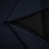 Sergé de polyester bleu marine