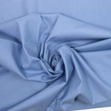 Coton uni bleu charrette