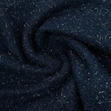 Lainage bouclette lurex marine