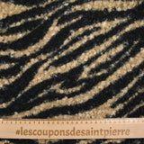 Forro de tigre beige y negro