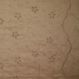 Broderie anglaise festonnée sepia