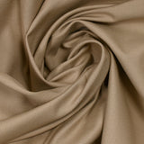 Sergé de coton élasthanne satiné beige