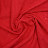 Doble gasa bordada bordada lolita roja
