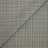 Tissu tailleur 100% laine prince-de-galles taupe et écru