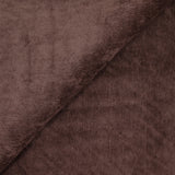 Velours polyester fines côtes châtaigne