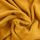 Mustard bamboo sponge fabric sold per meter