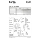 Patron N°6569 Burda : Veste boho-chic