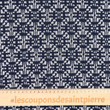 Dentelle polycoton Mariela bleu marine