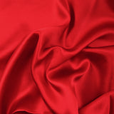 Satin de soie 100% rouge