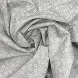 Spring flower printed cotton print gray background