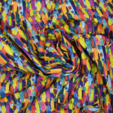 Coton imprimé taches multicolore