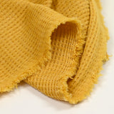 Maille texturée grattée Ori moutarde
