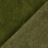 Olive green bamboo sponge fabric sold per meter