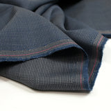 Tissu tailleur en laine mélangée micron fond bleu
