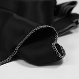 Satin sergé de viscose noir