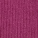 Velours polyester côtelé magenta