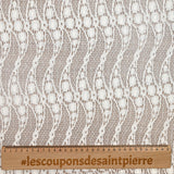 Dentelle polycoton Gina blanc cassé