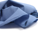 Coton uni bleu charrette