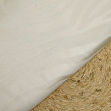 Jacquard polyviscose dunes de sables écru ton sur ton