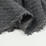 Tweed Emma Lurex Polyester Fondo gris