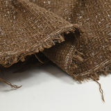 Tweed Emma Lurex Polyester Brown Fondo