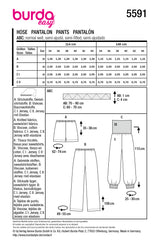 Patron Burda n°5591 : Pantalon