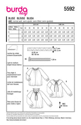 Patron Burda n°5592 : Blouse