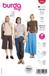 Patron Burda n°5594 : T-shirt