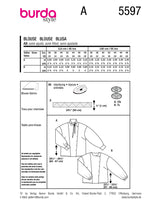 Patron Burda n°5597 : Blouse
