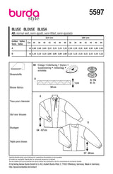 Patron Burda n°5597 : Blouse