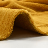Mustard bamboo sponge fabric sold per meter