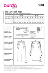 Patron Burda n°5604 : Jupe