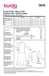 Patron Burda n°5616 : Robe & T-shirt