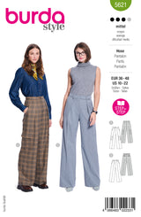 Patron Burda n°5621 : Pantalon