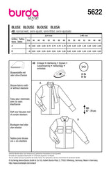 Patron Burda n°5622 : Blouse