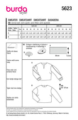 Patron Burda n°5623 : Sweatshirt