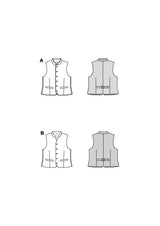 Patron Burda n°5624 : Gilet
