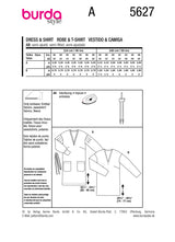 Patron Burda n°5627 : Robe & T-shirt