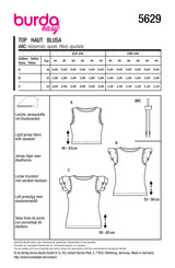 Patron Burda n°5629 : Top