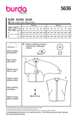 Patron Burda n°5636 : Chemisier