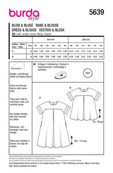 Patron Burda n°5639 : Robe & Blouse